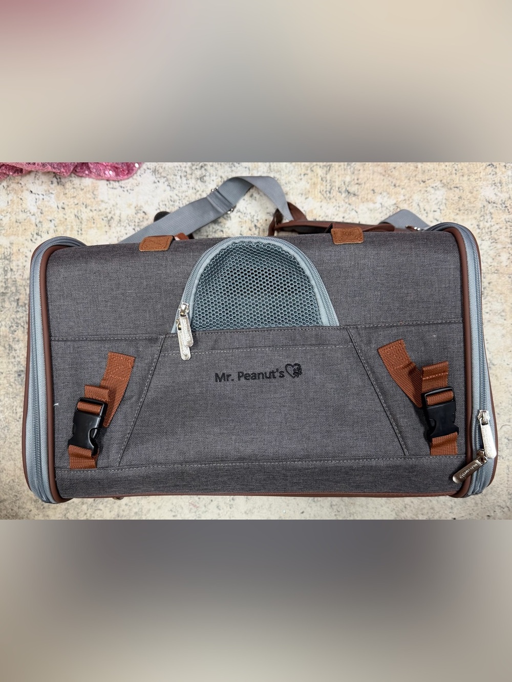 Mr. Peanut’s Pet airline Approved Carrier Bag